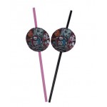 Słomki medalion Monster High 21 cm. 10 szt.
