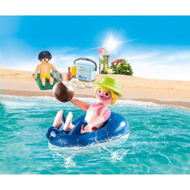 Playmobil Chłopiec z oponą do pływania
