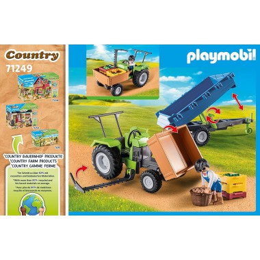 Playmobil Traktor z przyczepą 71249 88