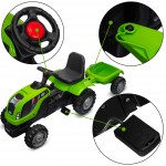 COIL Traktor na pedały z przyczepą ogromny traktorek duży dla dzieci jeździk 143cm zielony COIL Traktor na pedały z przyczepą ogromny traktorek duży dla dzieci jeździk 143cm zielony