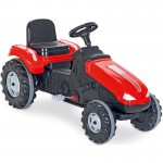 COIL Traktor na pedały z przyczepą ogromny traktorek duży dla dzieci jeździk 115cm czerwony COIL Traktor na pedały z przyczepą ogromny traktorek duży dla dzieci jeździk 115cm czerwony