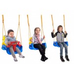 COIL Huśtawka dla dzieci ogrodowa fotel wiszący mocna 3w1 kubełkowa pasy zielono-żółta COIL Huśtawka dla dzieci ogrodowa fotel wiszący mocna 3w1 kubełkowa pasy zielono-żółta
