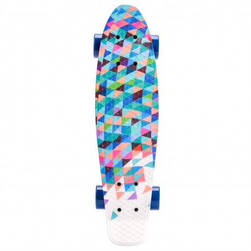 PLASTIC SKATEBOARD METEOR MULTIBOARD GEOMETRIC