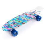 PLASTIC SKATEBOARD METEOR MULTIBOARD GEOMETRIC