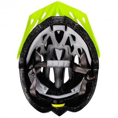 KASK ROWEROWY METEOR GRUVER S 52-56 CM BIAŁY/ZIELONY