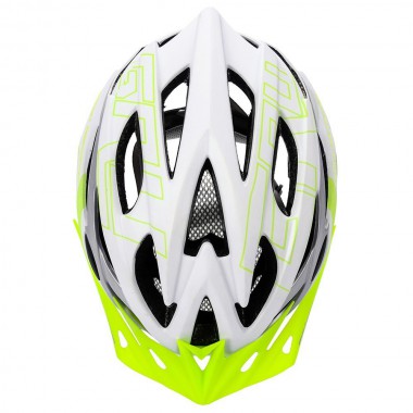 KASK ROWEROWY METEOR GRUVER M 55-58 CM BIAŁY/ZIELONY