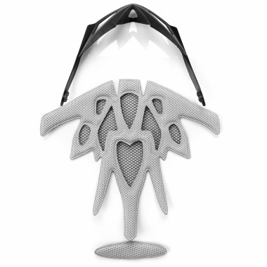 KASK ROWEROWY METEOR GRUVER L 58-61 CM BIAŁY/SZARY/BAKŁAŻAN