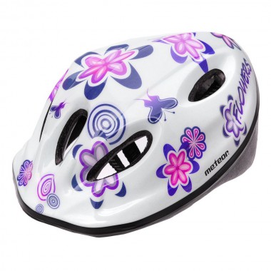 KASK ROWEROWY DZIECIĘCY METEOR MV5-2 M 52-56 CM BIAŁY