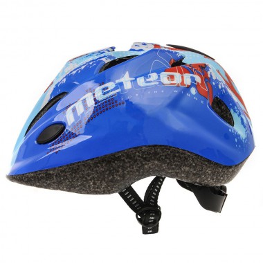 KASK ROWEROWY DZIECIĘCY METEOR HB6-5 S 48-52 CM MAP BLUE