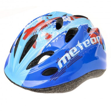 KASK ROWEROWY DZIECIĘCY METEOR HB6-5 M 52-56 CM MAP BLUE