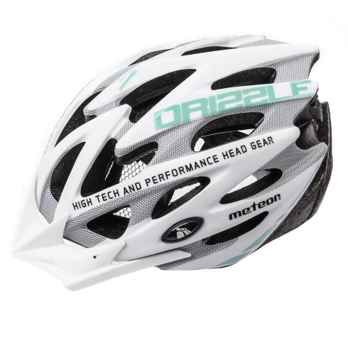 KASK ROWEROWY METEOR MV29 DRIZZLE M 55-58 CM BIAŁY/SZARY/MIĘTOWY KASK ROWEROWY METEOR MV29 DRIZZLE M 55-58 CM BIAŁY/SZARY/MIĘTOWY