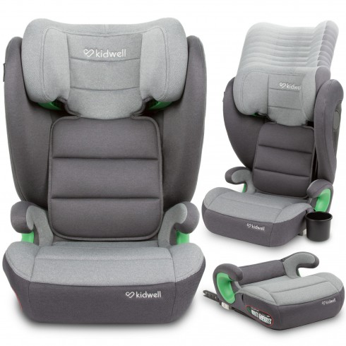 FOTELIK SAMOCHODOWY WESTON KIDWELL  2W1 DARK GRAY ISOFIX i-Size 100-150