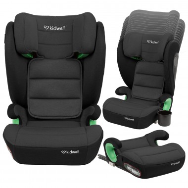 FOTELIK SAMOCHODOWY WESTON KIDWELL 2W1 GRAY BLACK ISOFIX i-Size 100-150