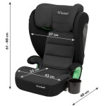 FOTELIK SAMOCHODOWY WESTON KIDWELL 2W1 GRAY BLACK ISOFIX i-Size 100-150