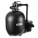 COIL Pompa piaskowa do basenu 800W. wydajność 19000l/h samozasysająca zbiornik 125l