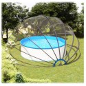 COIL Kopuła Basenowa pokrywa na basen ogrodowy okrągła 500x250cm