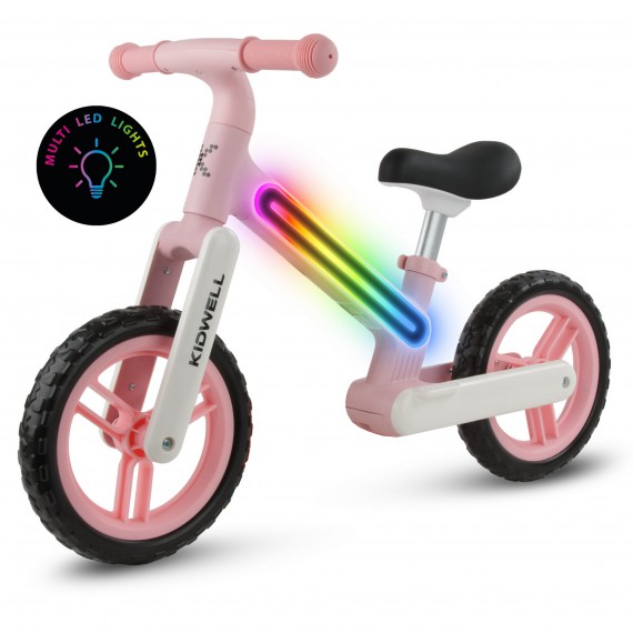 ROWEREK BIEGOWY KIDWELL SUNO PINK ŚWIATŁA MULTI LED