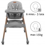 KIDWELL KRZESEŁKO DO KARMIENIA 2W1 KARIMI GRAY KIDWELL KRZESEŁKO DO KARMIENIA 2W1 KARIMI GRAY