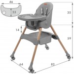 KIDWELL KRZESEŁKO DO KARMIENIA 2W1 KARIMI GRAY KIDWELL KRZESEŁKO DO KARMIENIA 2W1 KARIMI GRAY