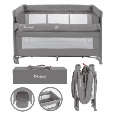 ŁÓŻECZKO TURYSTYCZNE KIDWELL DWUPOZIOMOWE BLISSY LIFT GRAY