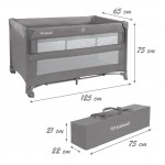 ŁÓŻECZKO TURYSTYCZNE KIDWELL DWUPOZIOMOWE BLISSY LIFT GRAY