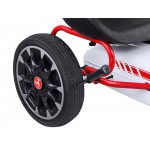 COIL Gokart na pedały dla dzieci koła hamulec wielki ABARTH Super prezent biały