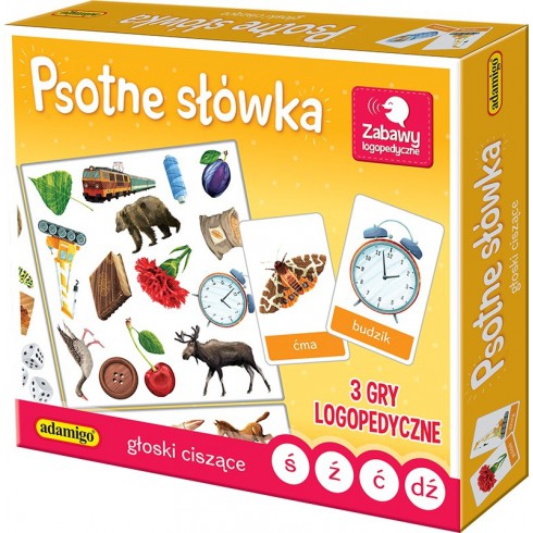 Adamigo Gra Psotne słówka - Głoski ciszące Adamigo Gra Psotne słówka - Głoski ciszące