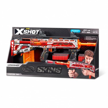 ZURU X-Shot Wyrzutnia Skins Pro seria 1 Sinister 40 strzałek