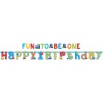 BANER URODZINOWY DLA CHŁOPCA PARTY HAPPY BIRTHDAY ALL ABOARD