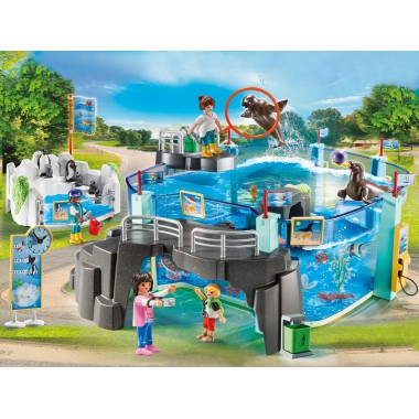 PLAYMOBIL Mega Set - Oceanarium z basenem dla pingwinów 70537