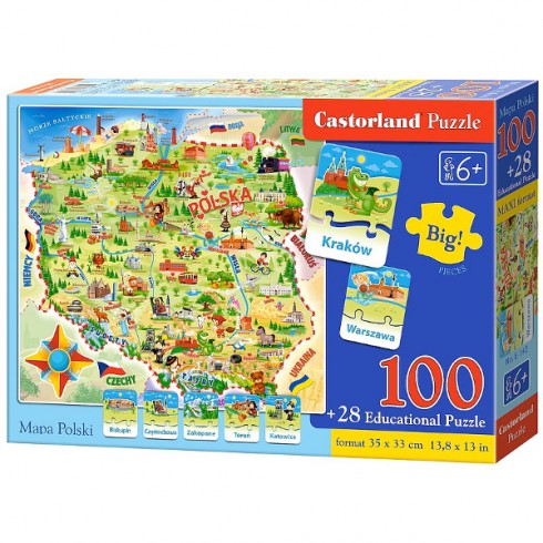 CASTOR Edukacyjna mapa Polski