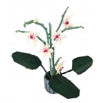 COIL Klocki konstrukcyjne zestaw kwiaty kwiat orchidea w doniczce 728 el.