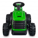 COIL Traktor na akumulator z przyczepką dla dzieci traktorek pojazd przyczepka zielony