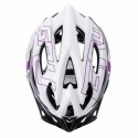 KASK ROWEROWY METEOR GRUVER M 55-58 CM BIAŁY/SZARY/BAKŁAŻAN