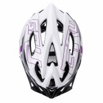 KASK ROWEROWY METEOR GRUVER M 55-58 CM BIAŁY/SZARY/BAKŁAŻAN