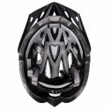 KASK ROWEROWY METEOR GRUVER M 55-58 CM BIAŁY/SZARY/BAKŁAŻAN