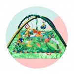 COIL MATA GIMNASTYCZNA EDUKACYJNA RAINFOREST Z ZABAWKAMI I LUSTERKIEM Z DŹWIĘKIEM