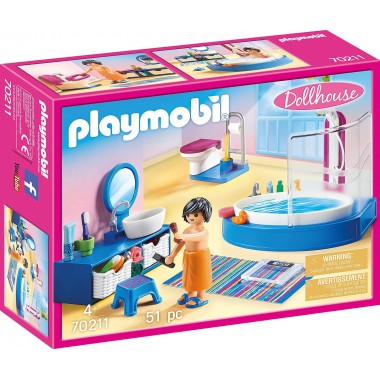 PLAYMOBIL ŁAZIENKA Z WANNĄ KLOCKI 70211