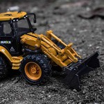 COIL Koparka ładowarka budowlana metalowa skala 1:50 COIL Koparka ładowarka budowlana metalowa skala 1:50