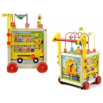 COIL Pchacz chodzik edukacyjny drewniany 5w1 kostka sorter dla dzieci panel COIL Pchacz chodzik edukacyjny drewniany 5w1 kostka sorter dla dzieci panel