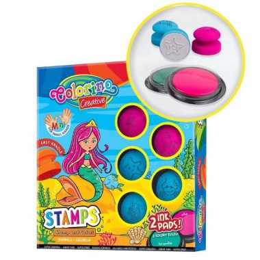 Zestaw stempelków Colorino Syrenka 6 sztuk