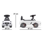 COIL Jeździk pchacz chodzik 3W1 Mercedes AMG Auto samochód duży dla dzieci biały