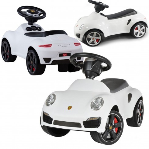 COIL Jeździk autko dla dzieci Porsche 911 Turbo S duży samochód auto klakson biały COIL Jeździk autko dla dzieci Porsche 911 Turbo S duży samochód auto klakson biały