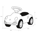 COIL Jeździk autko dla dzieci Porsche 911 Turbo S duży samochód auto klakson biały