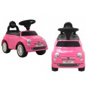 COIL Jeździk pchacz chodzik 3w1 autko dla dzieci samochód auto FIAT 500 licencja różowy