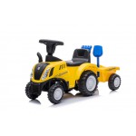 COIL Jeździk pchacz chodzik traktor New Holland z przyczepką dla dzieci żółty COIL Jeździk pchacz chodzik traktor New Holland z przyczepką dla dzieci żółty