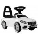 COIL Jeździk Chodzik Pchacz Mercedes S65 AMG biały dla dzieci (światła LED)