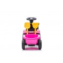COIL Jeździk pchacz chodzik traktor New Holland z przyczepką dla dzieci różowy
