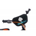 SUNBABY Rowerek dla chłopca 16 cali Tiger Bike z pchaczem czarno - pomarańczow - turkusowy