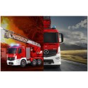 COIL Zdalnie sterowany samochód wóz strażacki Mercedes straż pożarna auto RC pilot LED